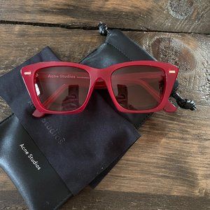 NWOT Acne Studios Ingridh Sunglasses Red